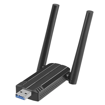 1 Iestatiet Bezvadu Tīkla Karti AX1800M Dual Band Wireless Tīkla Karti, 5G USB Tīkla Kartes Adapteris Melns