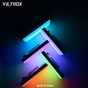 VILTROX Sprite15 18W LED Video Gaisma Panelis Bi-Krāsu Kameras Apgaismojums Soft ar Akumulatoru Aptumšojami Foto Gaismas DSLR YouTube