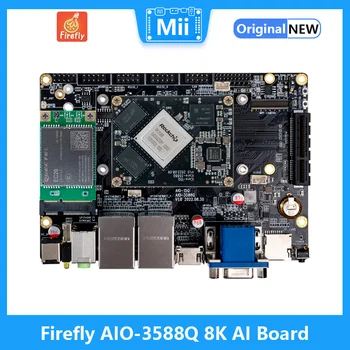 AIO-3588Q 8k Ai Mainboard Rk3588 Octa-Core 64-Bitu Procesors, Gigabit Ethernet, Wifi6, 5g/4g Izplešanās Konsoles Datoru, Skaitļošanas Malas