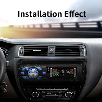 12V 1 DIN BT Auto MP3 Atskaņotājs ar brīvroku Stereo Balss vadību, FM Radio, Mobilā Telefona Balss Palīgs ar SD, USB, AUX