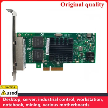 1000Mbps Gigabit NIC Intel I350-T4 V2 PCI-E X1 Servera funkcionalitātes Darbstaciju Interneta Kafejnīca FREENAS QNAP ESXI PVE AR NICs