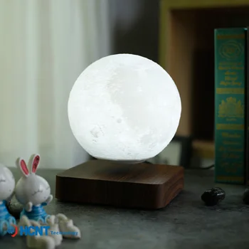 Magnētiskā Levitation Mēness Gaisma 3d Drukāšanas Mēness Gaismas Baby Dāvanas Nakts Gaisma Guļamistaba Dekorēšana Mēness Lampas Touch Dimming 3d Lampas