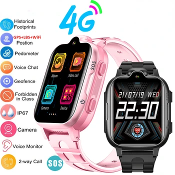 4G Bērniem Smartwatch Tālruņa GPS Tracker SOS HD Video Zvanu, Pieskarieties Ekrānam IP67 Waterproof Zvanu Atpakaļ Bērnu Smart Tālrunis Skatīties K15 K9