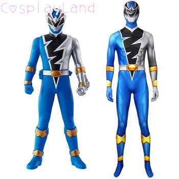 KISHIRYU SENTAI Ryusoul Zilā Ranger Cosplay Tērpu Halloween Dino Ranger Vīriešiem Jumpsuit Blu Karavīrs Drukāšanas Spandex Bodysuit