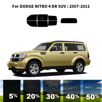 Sagrieztos nanoceramics auto UV Window Tint Komplekts Automobiļu Logu Plēves, Par DODGE NITRO DR 4 SUV 2007-2011
