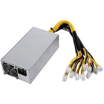 APW7 1800W Barošanas Ieguves PSU S9/L3+/A6/A7/R4/S7/E9 ar 10X PCI-E 6Pin Konektoriem