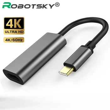 USB C 4K 60Hz C Tipa HDMI-savietojams Adapteris Pārveidotājs Macbook Pro Samsung Galaxy S10/S9/S8 Huawei Mate 20/P30 Pro