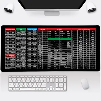 Ātro Taustiņu Super Liels Anti-slip Klaviatūru Pad & Office Programmatūru Īsceļi Modelis Peles Paliktņa Gaming Mouse Mat Spēli Biroja Darba