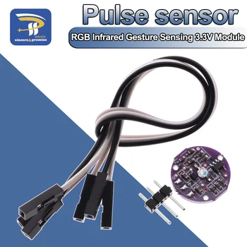 Pulsa, Sirdsdarbības Sensoru Modulis, DC 3.3 V un 5V uz Arduino ir Saderīga Ar Bluetooth Attīstības Pulsesensor Ar Montāžas Diy Komplektu