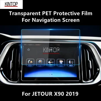 Par JETOUR X90 2019 Navigācijas Ekrāns Pārredzamu PET aizsargplēvi Anti-scratch Piederumi Pielāgot