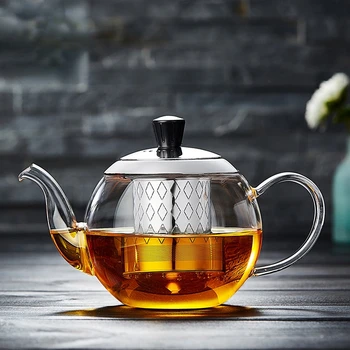 Ķīniešu Stilā Premium Infuser Stikla Tējas Katls, Nerūsējošā Tērauda Tējas Ceremonija Siltāks Theiere Tetera Virtuves Piederumi