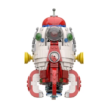 Anime Pikmin Kapteinis Olimar S. S. Delfīnu Piegādes Kuģa Celtniecības Bloku Komplekts Kosmosa Raķešu Kravas Gaisa Kuģi, Ķieģeļu Modeļa Rotaļlietu, Mazulis Dāvanu