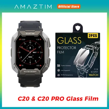 Stikla aizsargplēvi, lai AMAZTIM C20 PRO Smartwatch Ekrāna Aizsargi, Rūdīts Stikls Filmu par Smart Skatīties Vīrieši Ekrāna Aizsargs