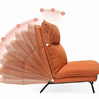 slinks apelsīnu Kabrioleta salons akcents krēsls dzīvojamā istaba recliner krēslam slēdzama kāpņu krēslu pacēlāju, dīvāns