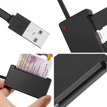 USB Smart Card Reader Atmiņas IC ID Bankas Karti EMV Elektronisko DNIE SIM Cloner Savienotāja Adapteri PC Aprēķināt