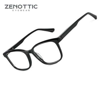 ZENOTTIC 2023 Vīriešu Jaunu Acetāts Brilles Rāmis Tendence Briļļu Vīriešiem Laukumā bezrecepšu Brilles 1793