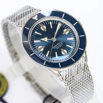 Luksusa Vīriešu Pulksteņi Luksusa Oein BR-Superocean Vintage Diver ' s Watch Pulēta Nerūsējošā Tērauda Lietā, Diametrs 42mm Top AAA Pulksteņi