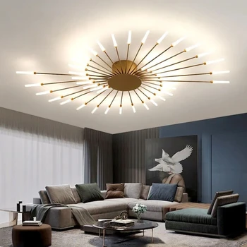 2023 Uguņošanas Dizains Griestu Lustra Dzīvojamā Istabā Griestu Lampas Guļamistabas Apgaismojums Virtuves Kulons Gaismas Villa Iekštelpu LED Gaismas