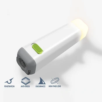 Spēcīgu tāldarbības Lukturīti Mini USB Uzlādējams Lukturis Power Bank Portatīvo Kempings Ūdensizturīgs Self-defense Lāpu Gaismas