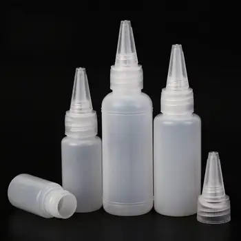 10Pcs/daudz 10ML/20ML30ML/50ML Tukšs PE Līmi, Plastmasas Pudeles Ar Skrūvējamu-Par Vāki Izspiest Šķidru Tinti Naftas Uzpildāmas Pudeles Pilinātāju