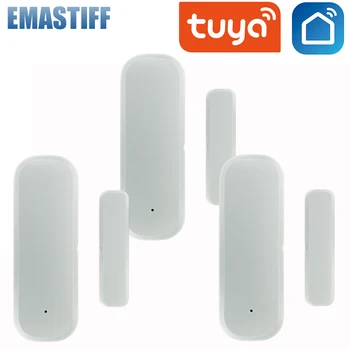 Tuya WiFi Smart Durvju Sensors Durvis, Slēgta Detektori Smart Home Security Aizsardzības Trauksmes Sistēmas Smart Dzīves APP Kontroles